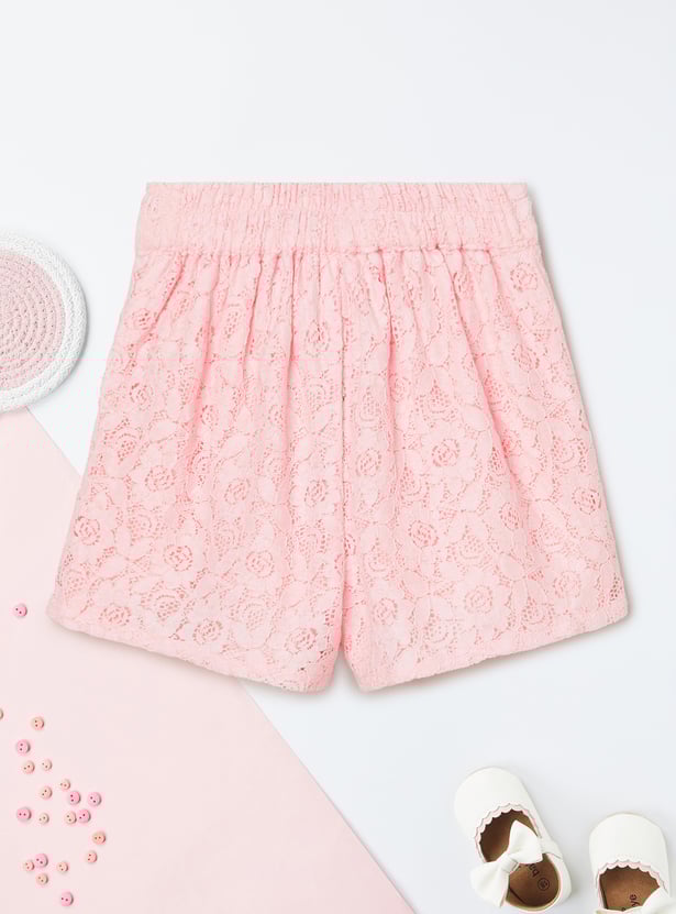 Girls Lace Shorts - Pack of 2