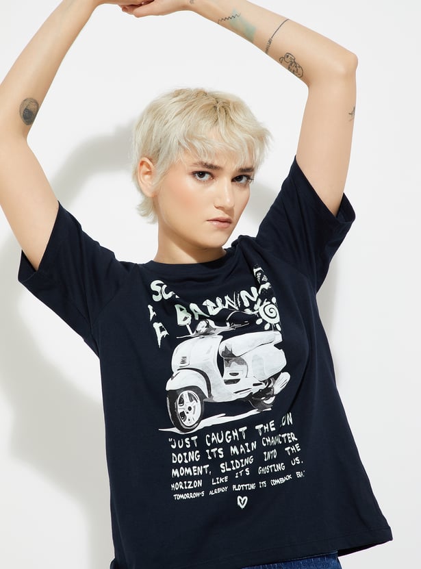 URB_N Women Printed T-shirt - Pack of 2