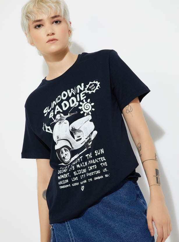 URB_N Women Printed T-shirt - Pack of 2