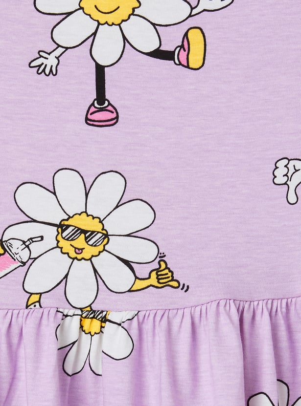 Girls Printed Dress - Pack of 2