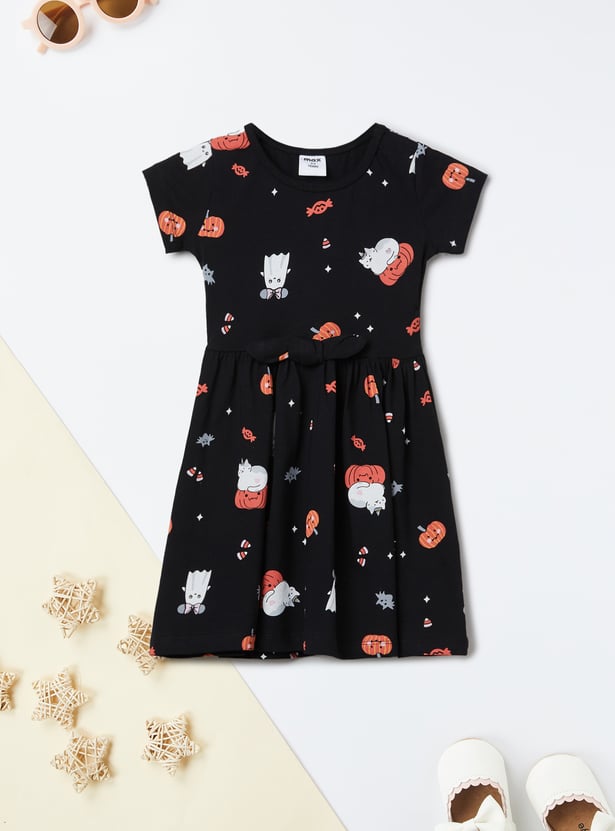 Girls Printed Dress - Pack of 2
