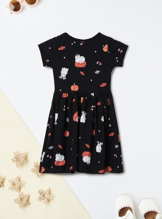 Girls Printed Dress - Pack of 2