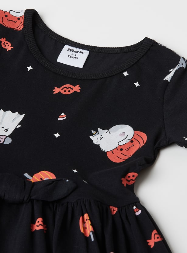 Girls Printed Dress - Pack of 2