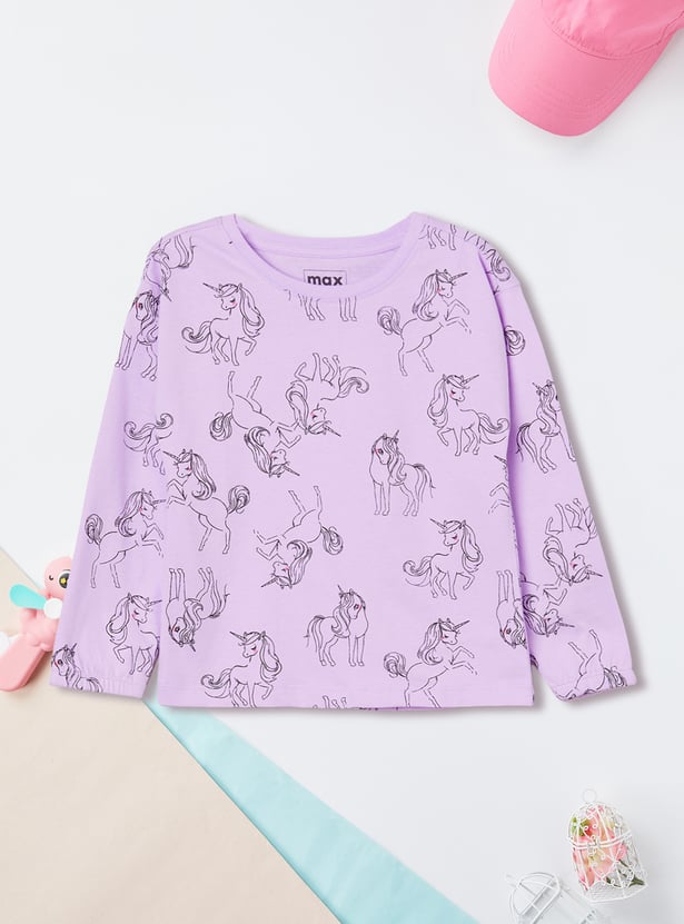 Girls Printed T-shirt - Pack of 2