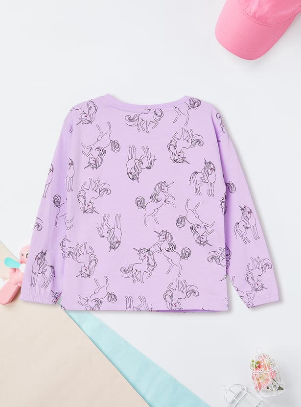 Girls Printed T-shirt - Pack of 2