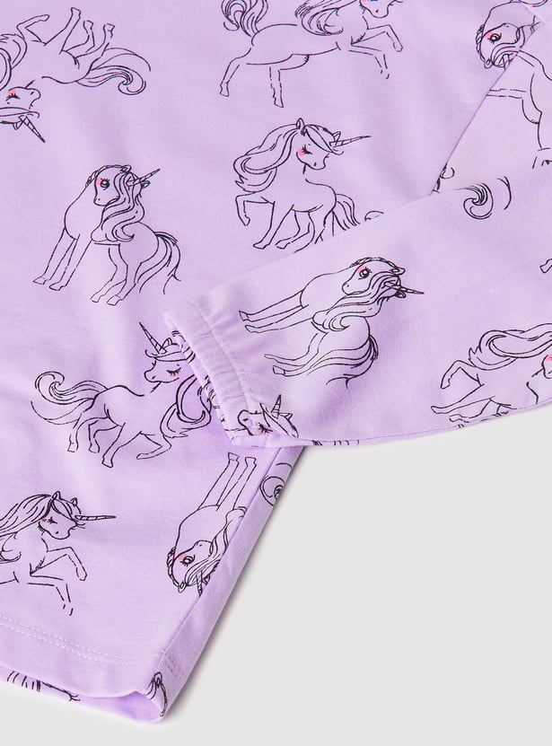 Girls Printed T-shirt - Pack of 2