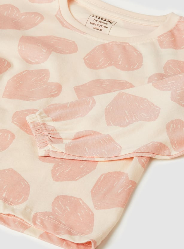 Girls Printed T-shirt - Pack of 2