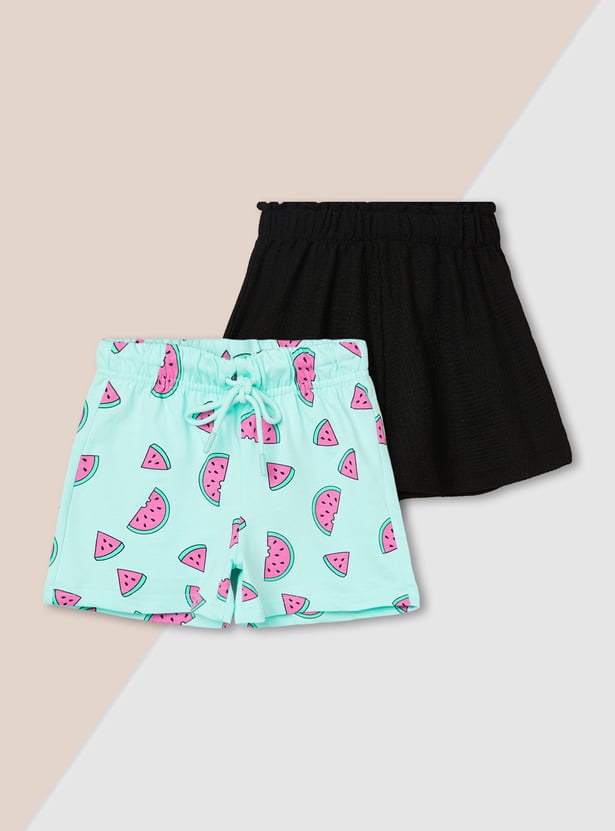 Girls Assorted Shorts - Pack of 2