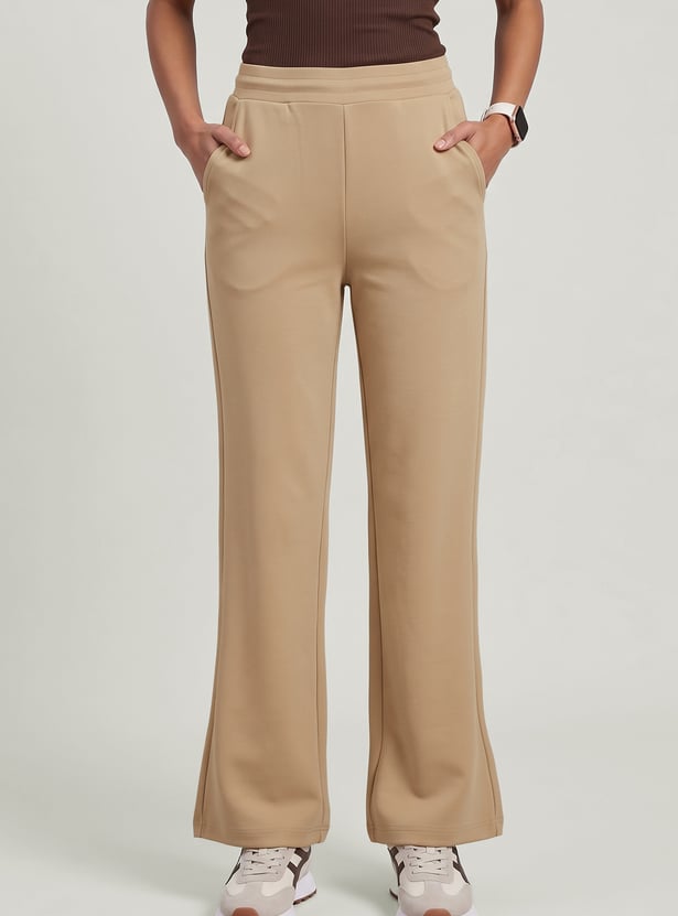 Women Wide-Leg Sports Track Pants