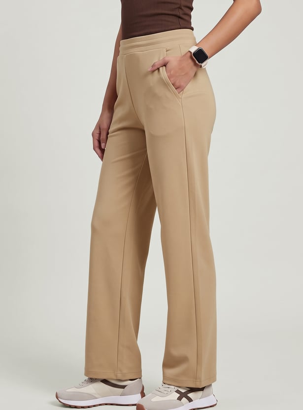 Women Wide-Leg Sports Track Pants