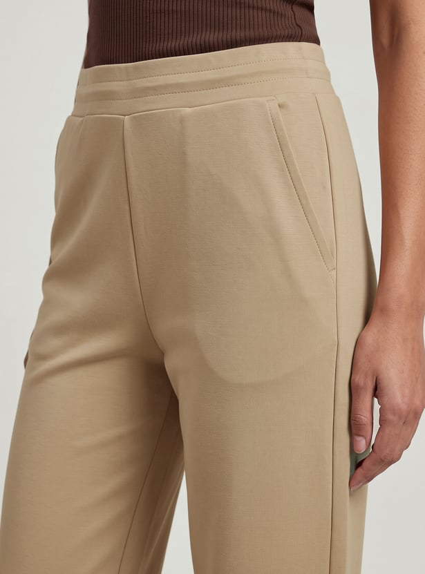 Women Wide-Leg Sports Track Pants