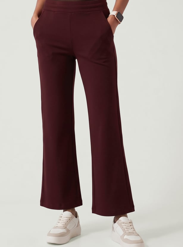 Women Wide-Leg Sports Track Pants