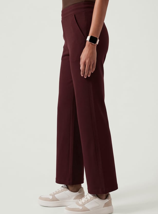 Women Wide-Leg Sports Track Pants