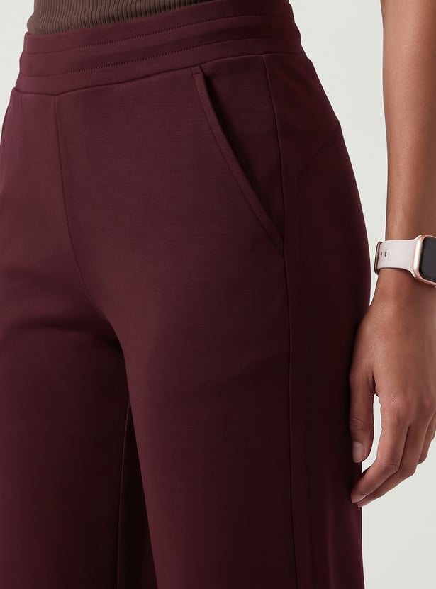 Women Wide-Leg Sports Track Pants