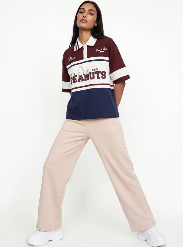 Women Peanuts Polo T-shirt