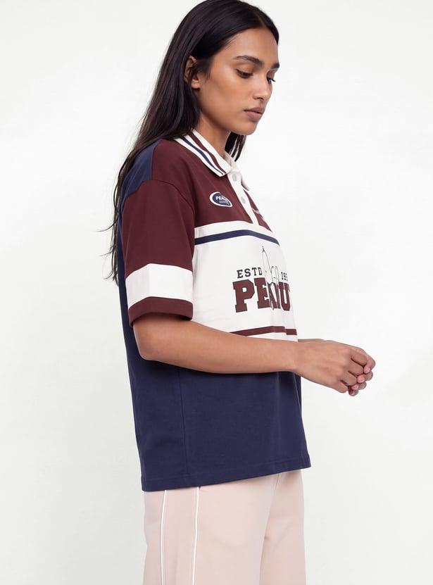 Women Peanuts Polo T-shirt