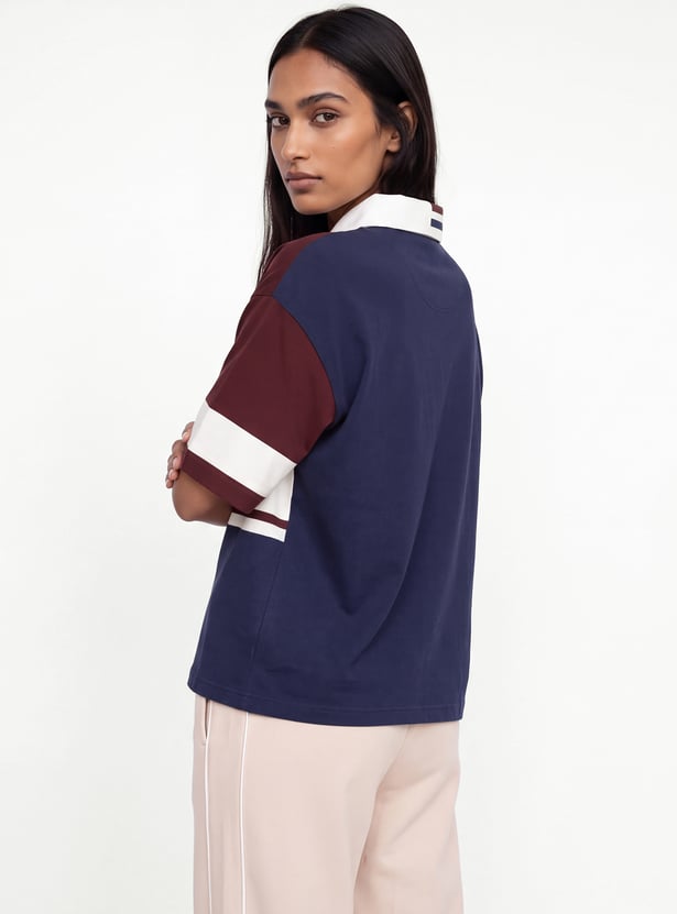 Women Peanuts Polo T-shirt
