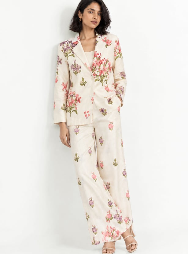 Women Floral Print Harem Pants