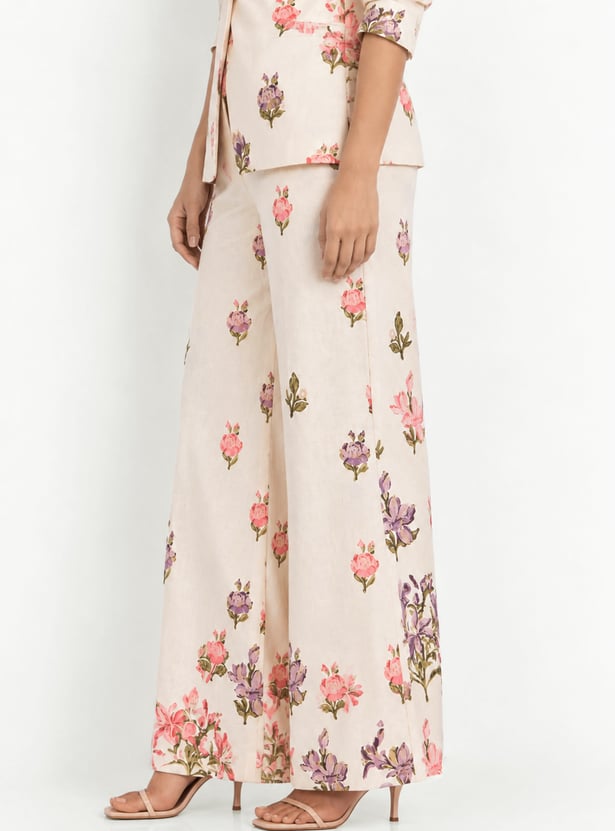Women Floral Print Harem Pants