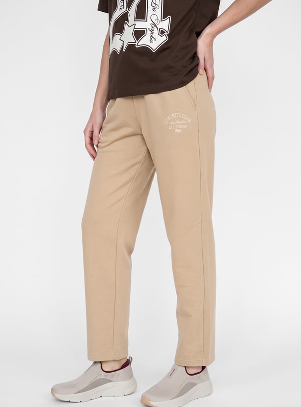 Women Sports Solid Track Pants