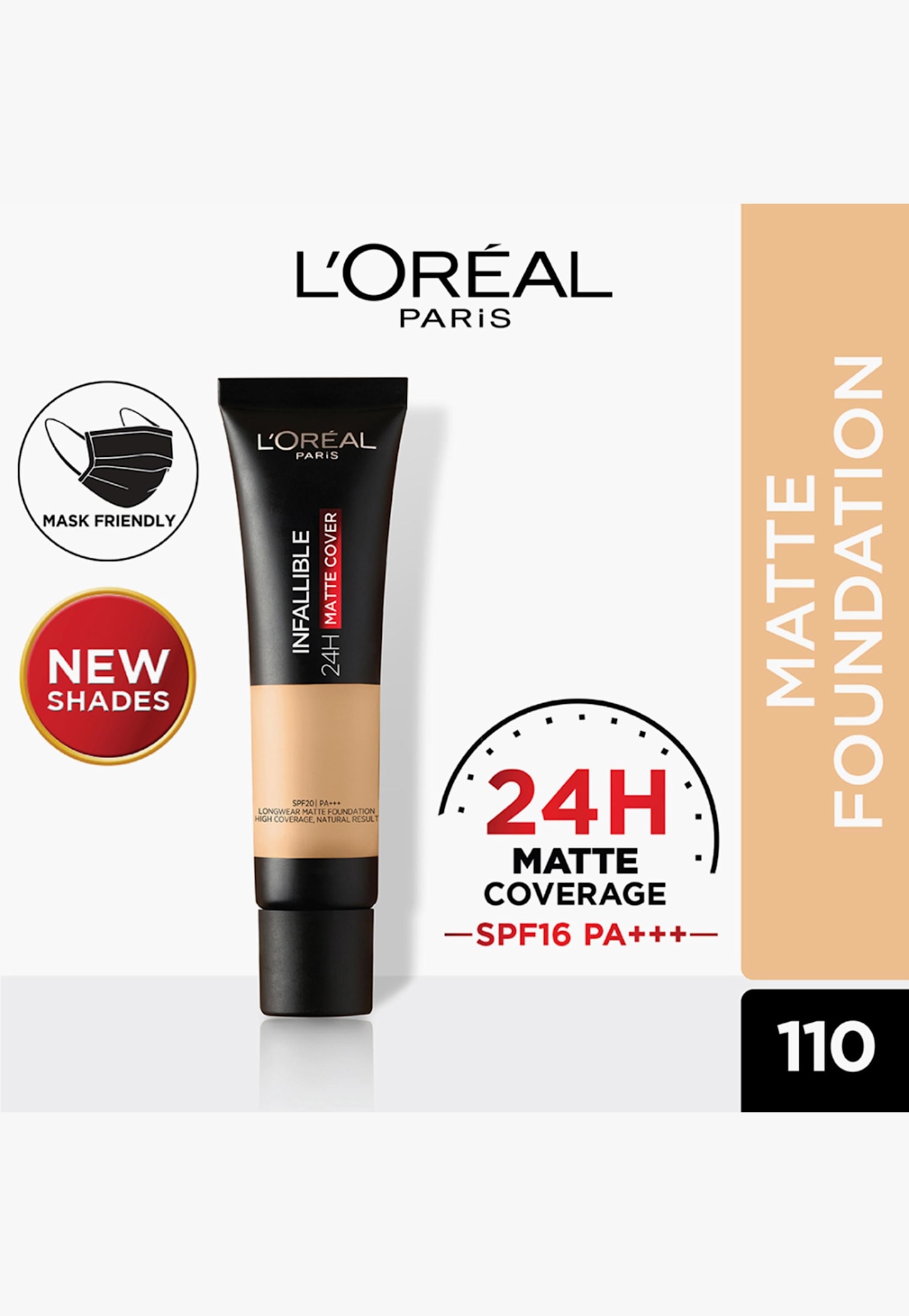 L'OREAL PARIS Infallible 24H Matte Cover Liquid Foundation - 35ml-picture-51