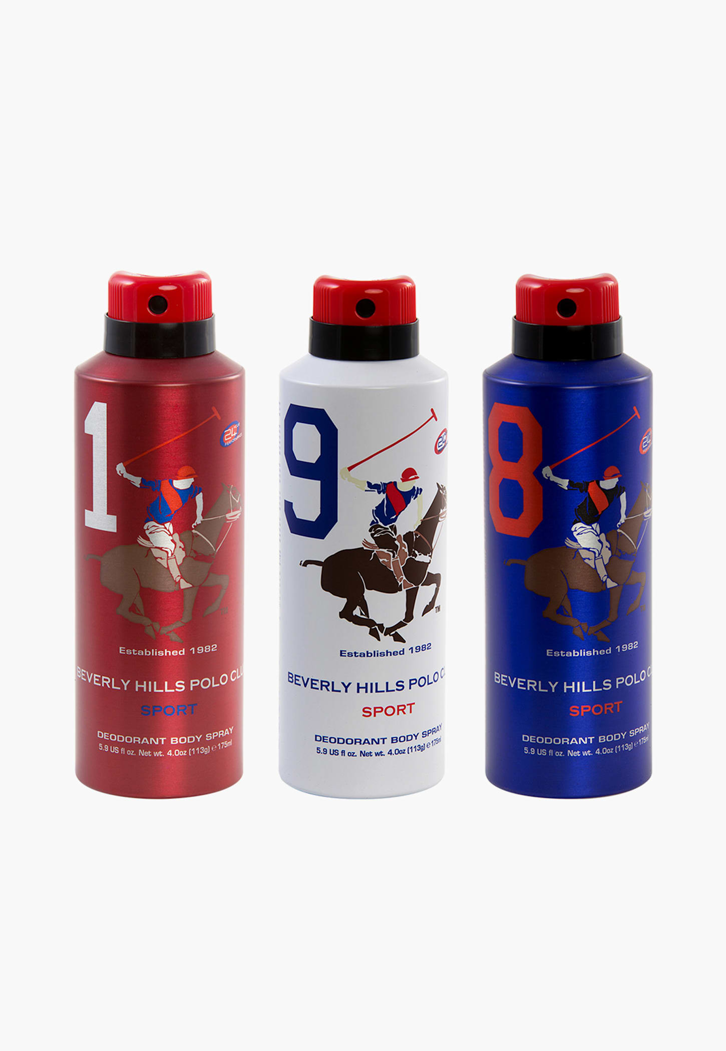 BEVERLY HILLS POLO CLUB Sport Deodorant Spray - 175ml - Pack of 3-picture-14