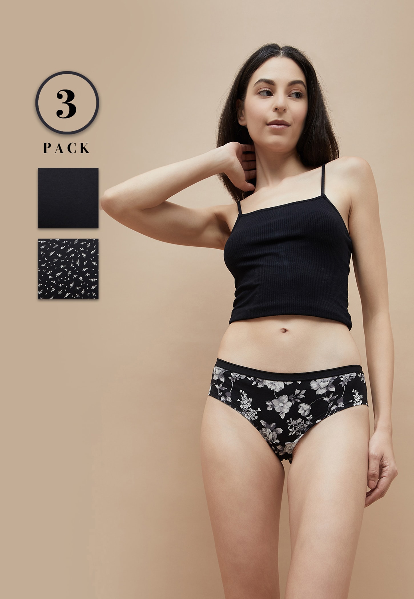 GINGER Assorted Hipster Panties - Pack of 3-picture-43