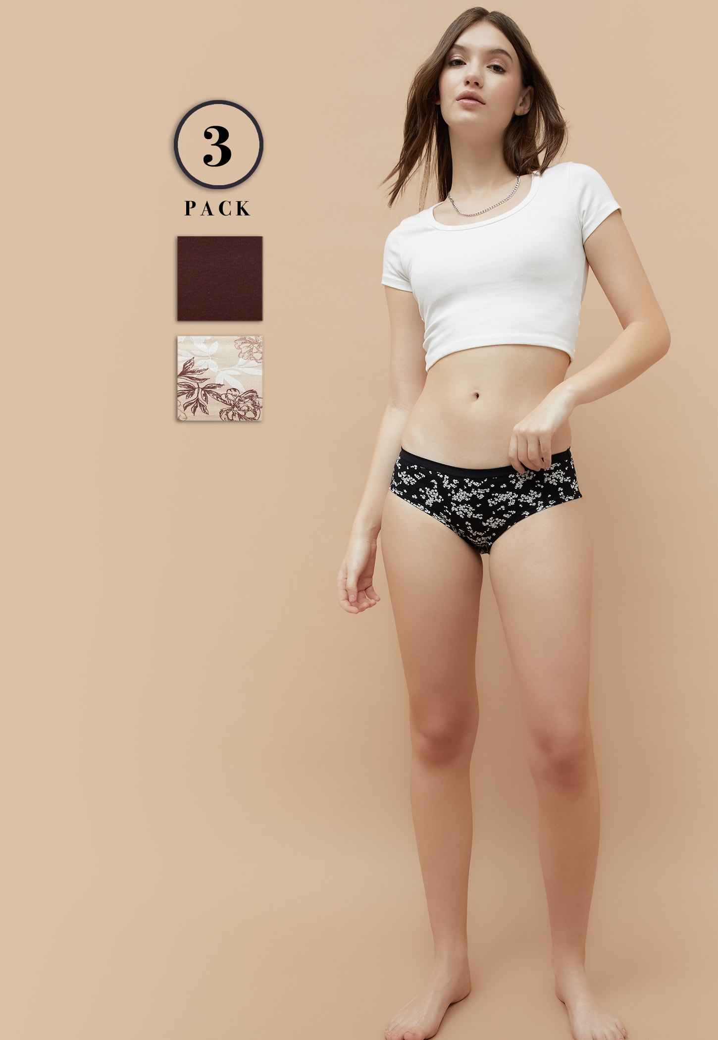 GINGER Assorted Hipster Panties - Pack of 3-picture-29