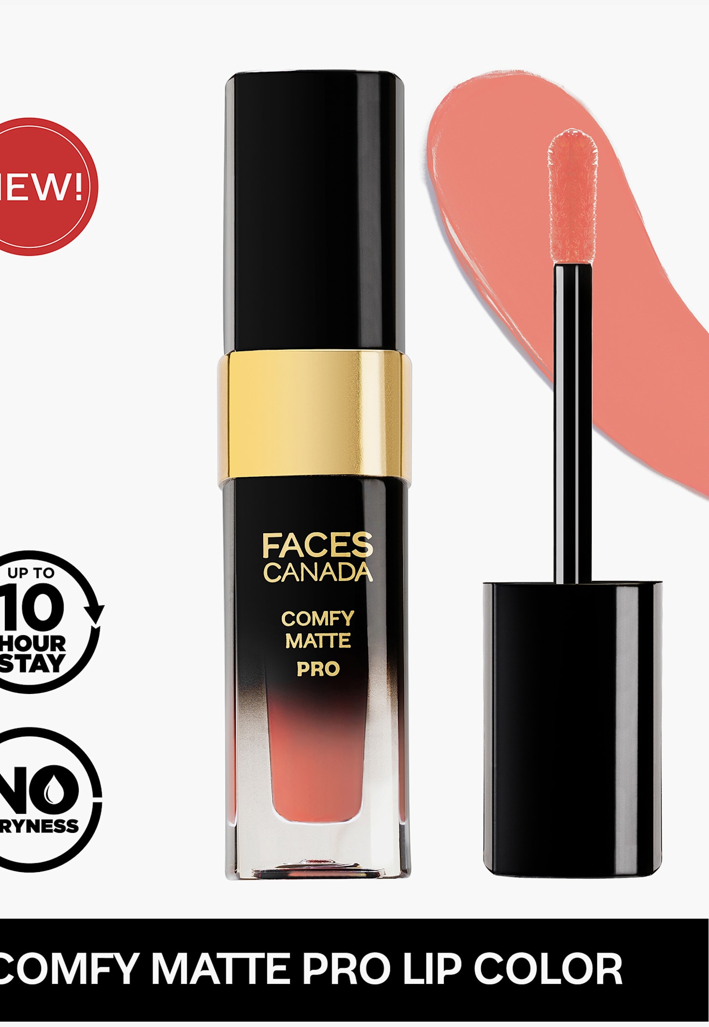 FACES CANADA Comfy Matte Pro Lip Color - Forever Nude 09 - 5.5ml-image-1