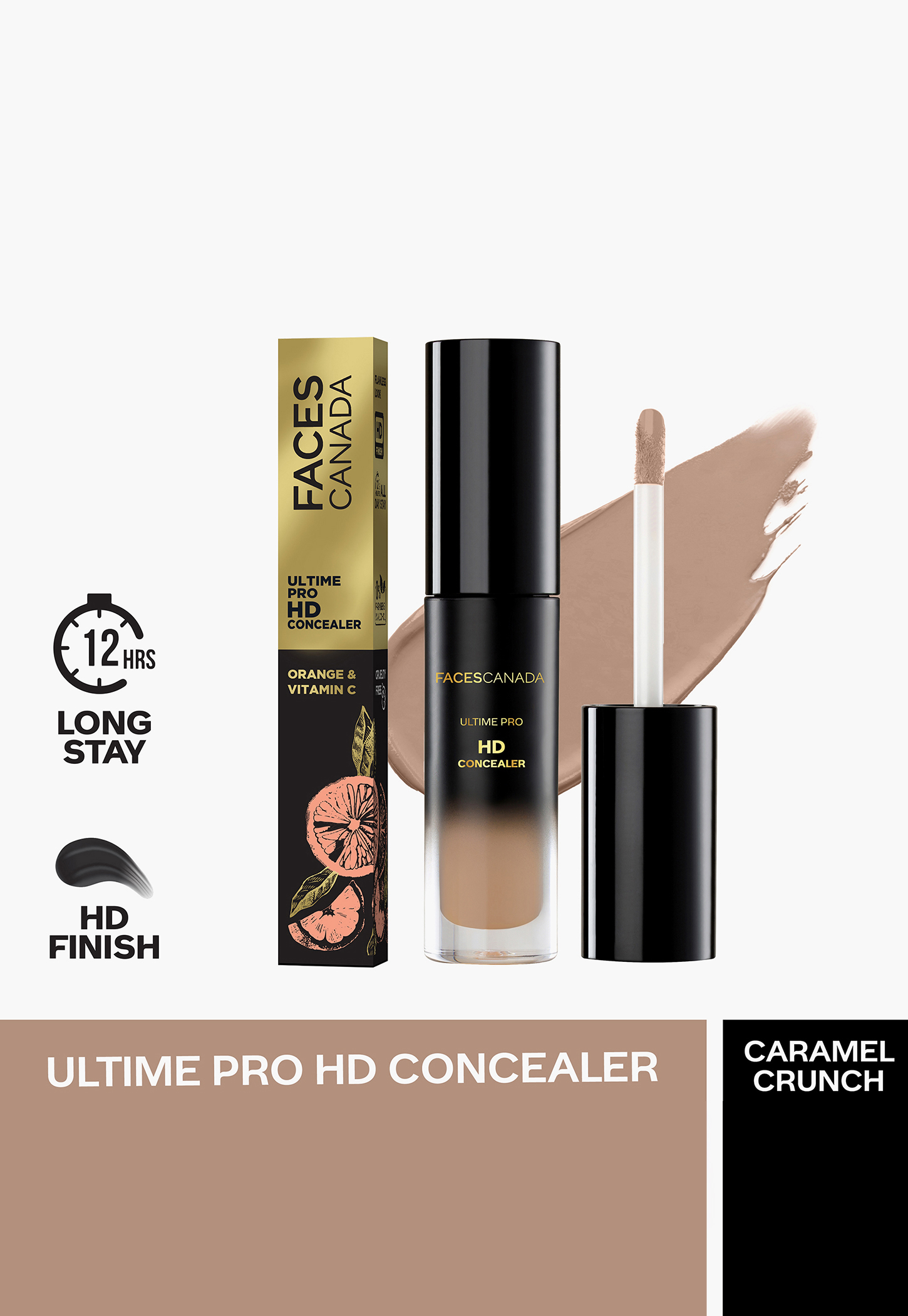 FACES CANADA Ultimepro HD Cover up Concealer - Caramel Crunch 03 - 4.5ml-picture-30