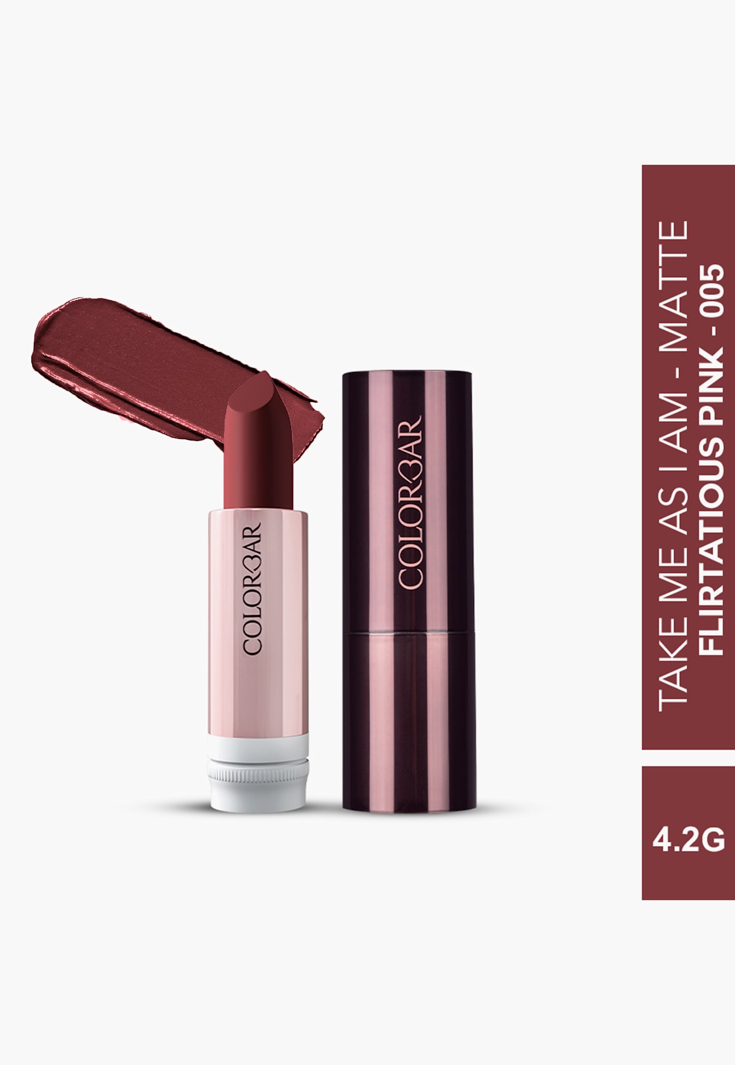 COLORBAR Take Me as I Am Vegan Matte Lipstick Refill - Flirtatious Pink 005 - 4.2g-image-16