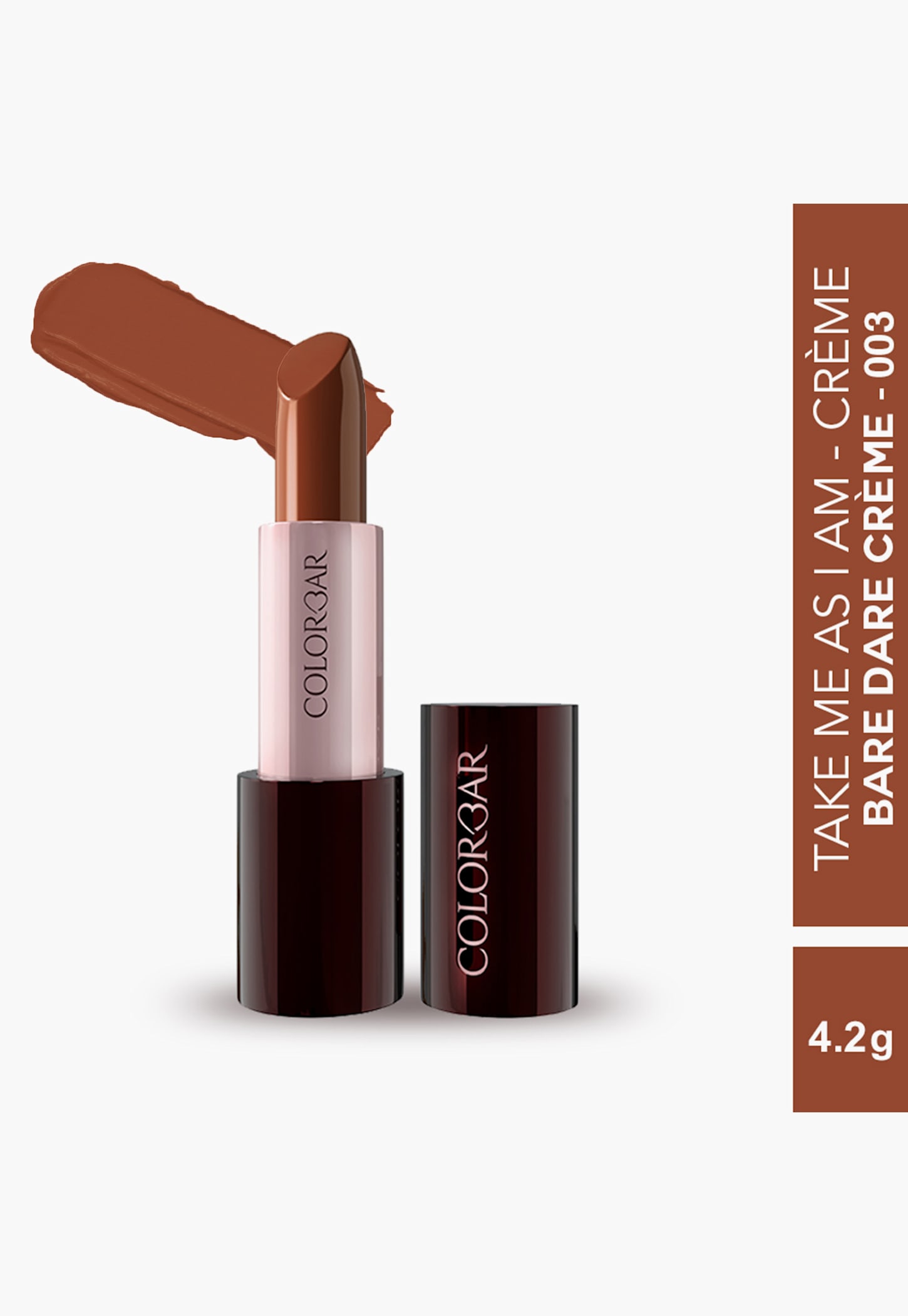 COLORBAR Take Me as I Am Vegan Lipstick - Bare Dare Creme - 003 - 4.2g-image-20