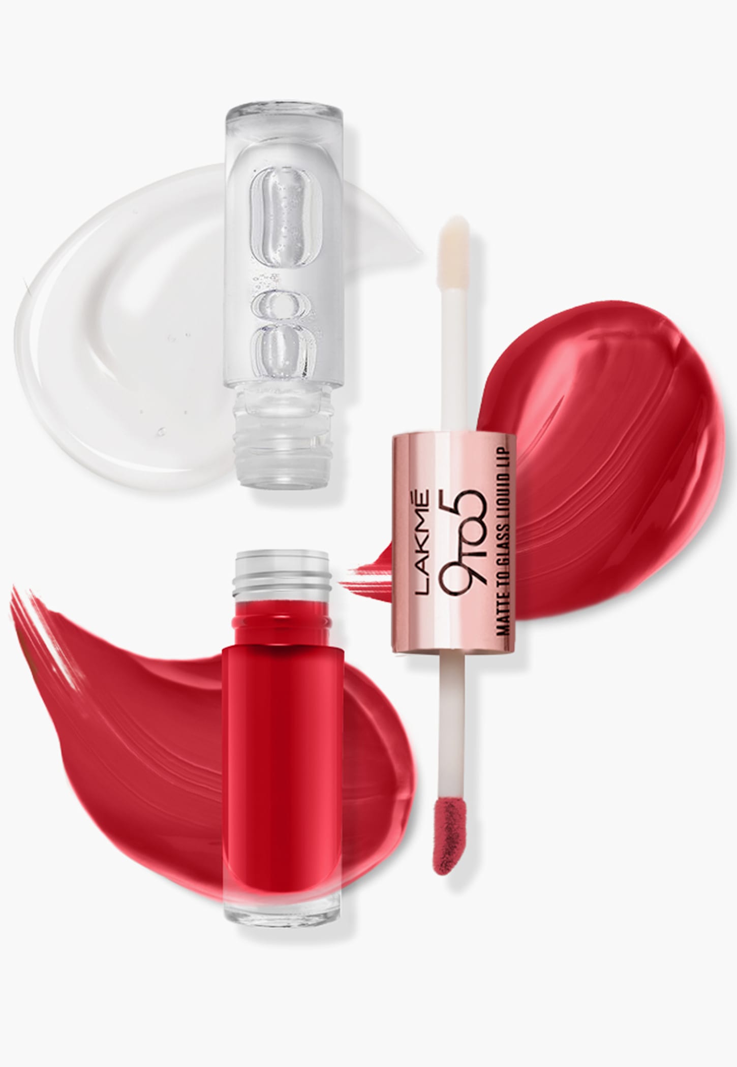 LAKME 9 to 5 Matte to Glass Liquid Lip - Passion Pink - 7.6ml-image-5