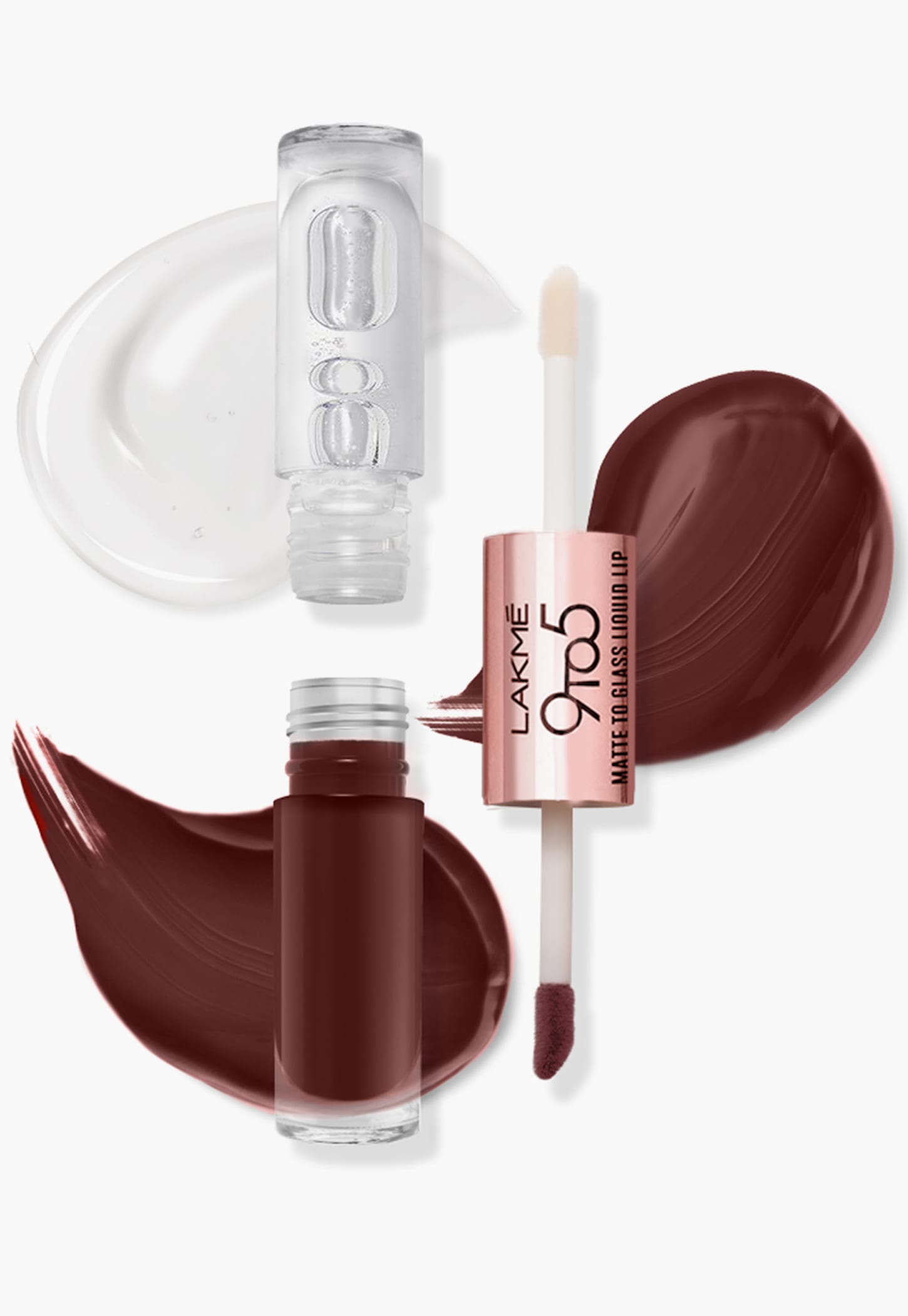 LAKME 9 to 5 Matte to Glass Liquid Lip - Cocoa - 7.6ml-picture-53