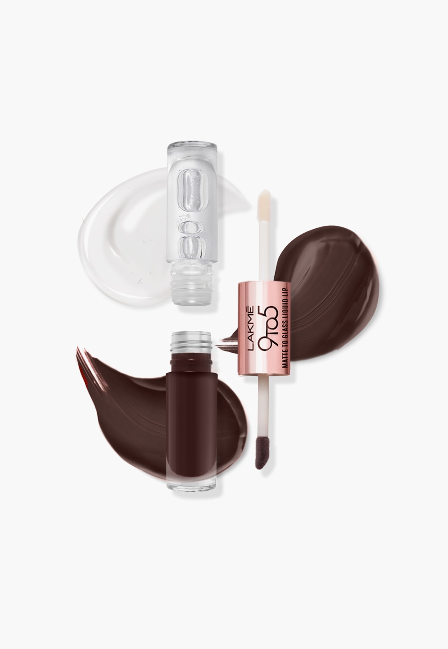 LAKME 9 to 5 Matte to Glass Liquid Lip - Brown Sugar - 7.6ml-picture-40