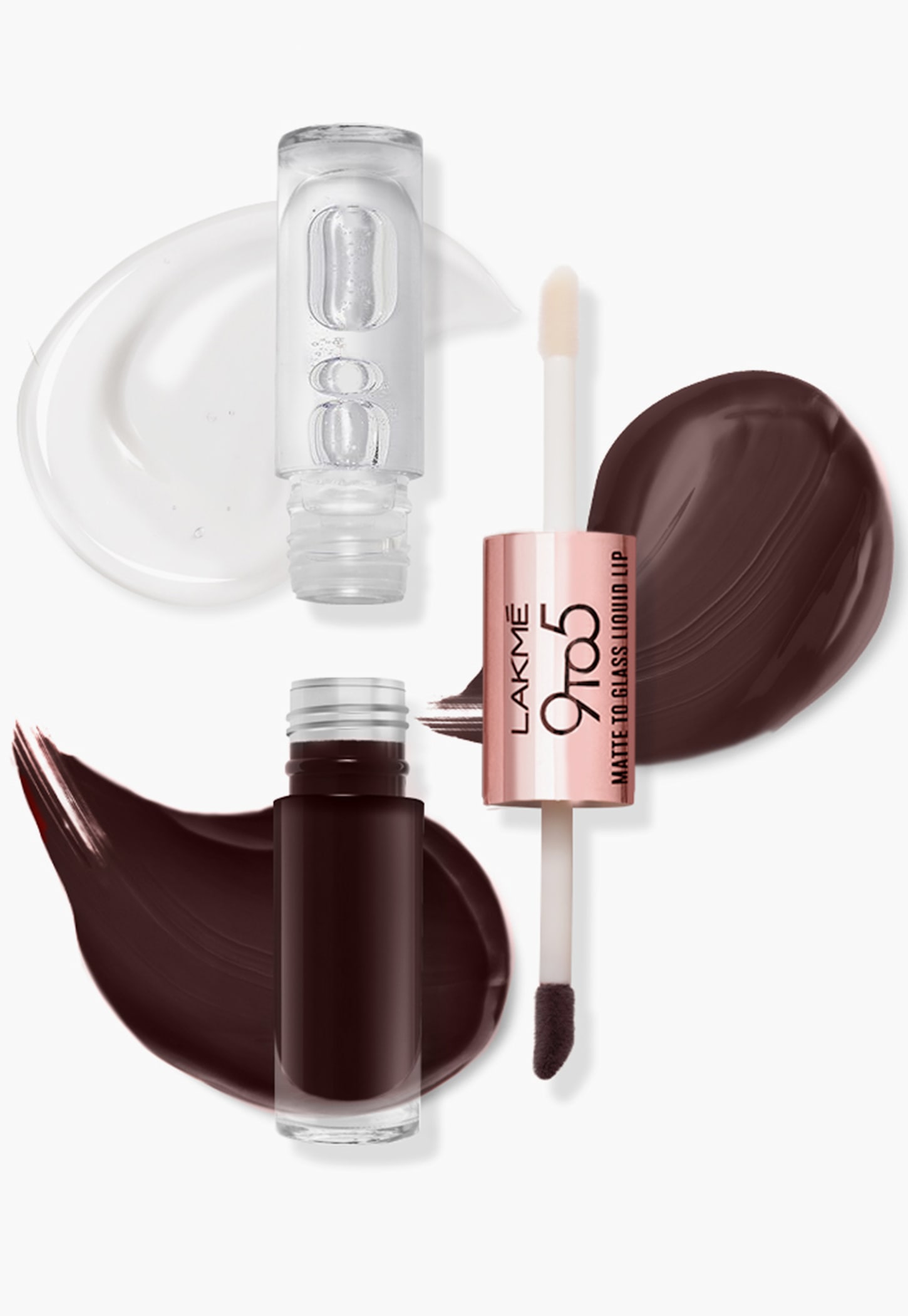 LAKME 9 to 5 Matte to Glass Liquid Lip - Mulberry Wine - 7.6ml-picture-43