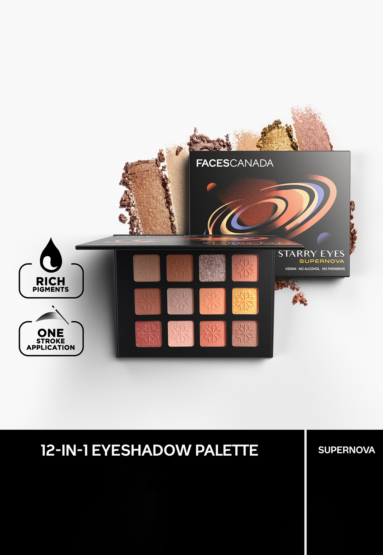 FACES CANADA Starry Eyes Eye Shadow Palette - Supernova - 01 -16g-image-6