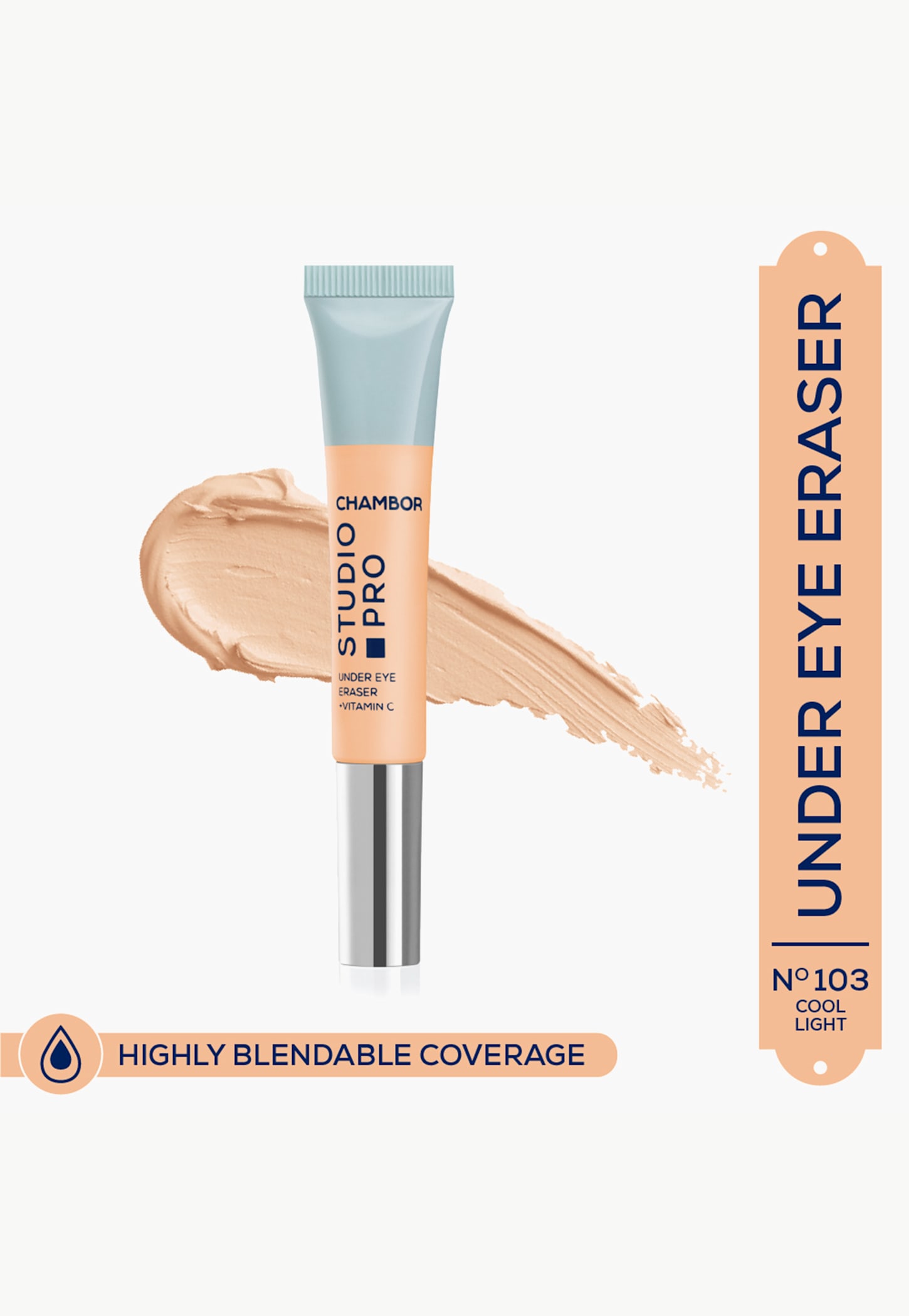 CHAMBOR Studio Pro Under Eye Eraser - N103 - Cool Light - 10g-picture-10