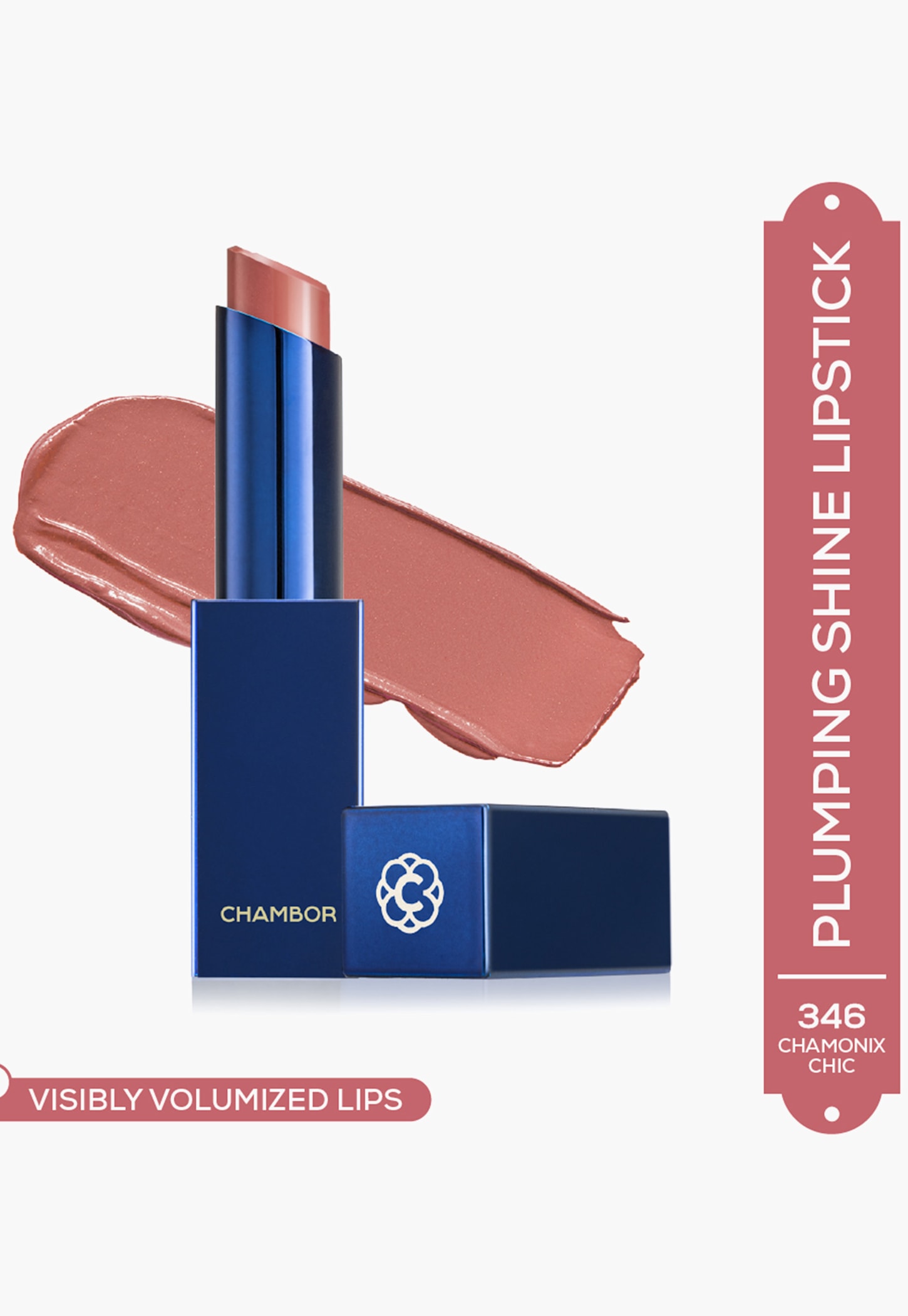 CHAMBOR Tres Shine Plump++ Lipstick - 346 Chamonix Chic - 3g-picture-13