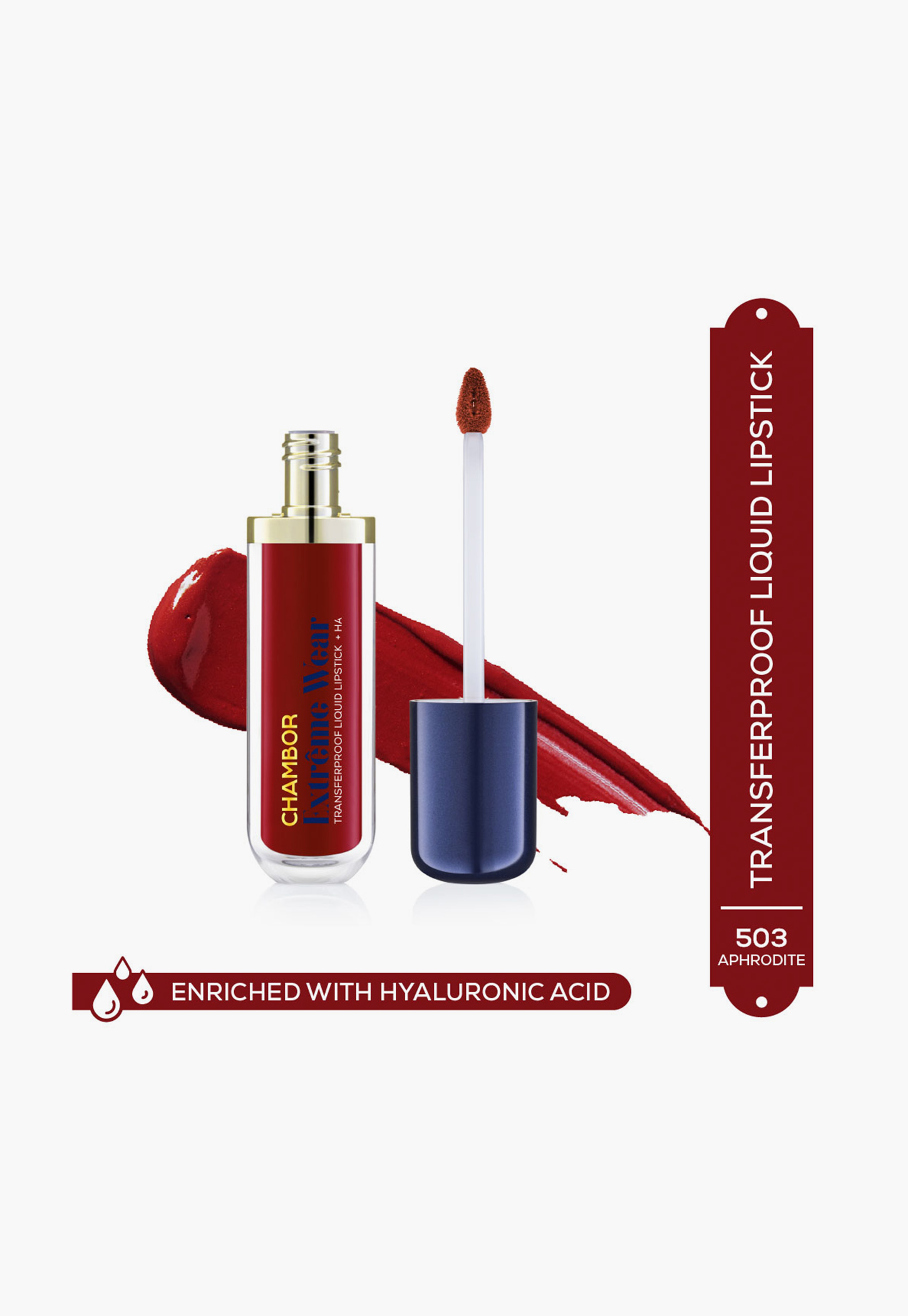 CHAMBOR Extreme Wear Transferproof Liquid Lipstick - 503 Aphrodite - 6ml-image-45