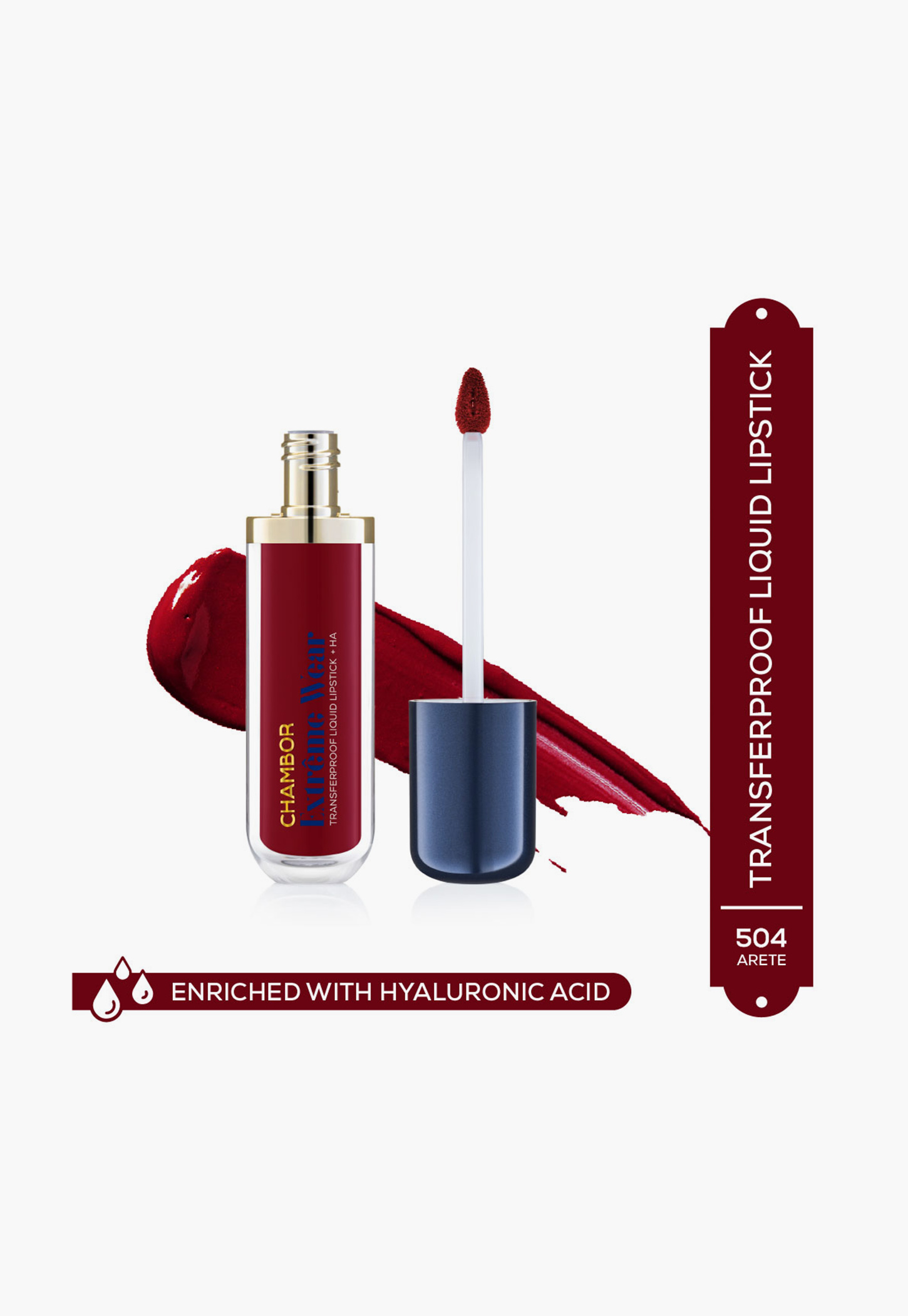 CHAMBOR Extreme Wear Transferproof Liquid Lipstick - 504 Arete - 6ml-picture-46