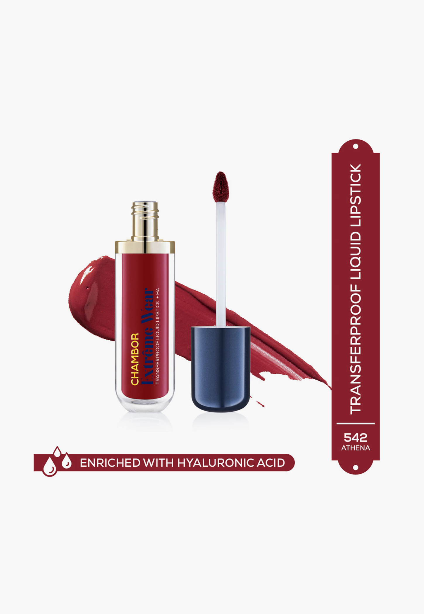 CHAMBOR Extreme Wear Transferproof Liquid Lipstick - 542 Athena - 6ml-picture-20
