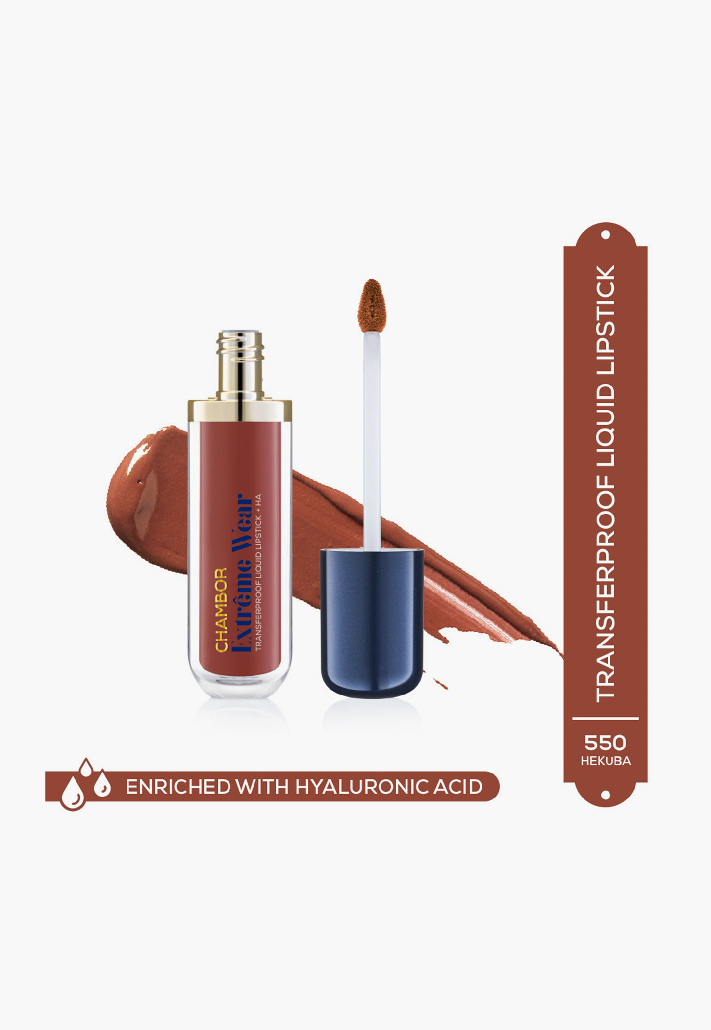CHAMBOR Extreme Wear Transferproof Liquid Lipstick - 550 Hekuba - 6ml-picture-38