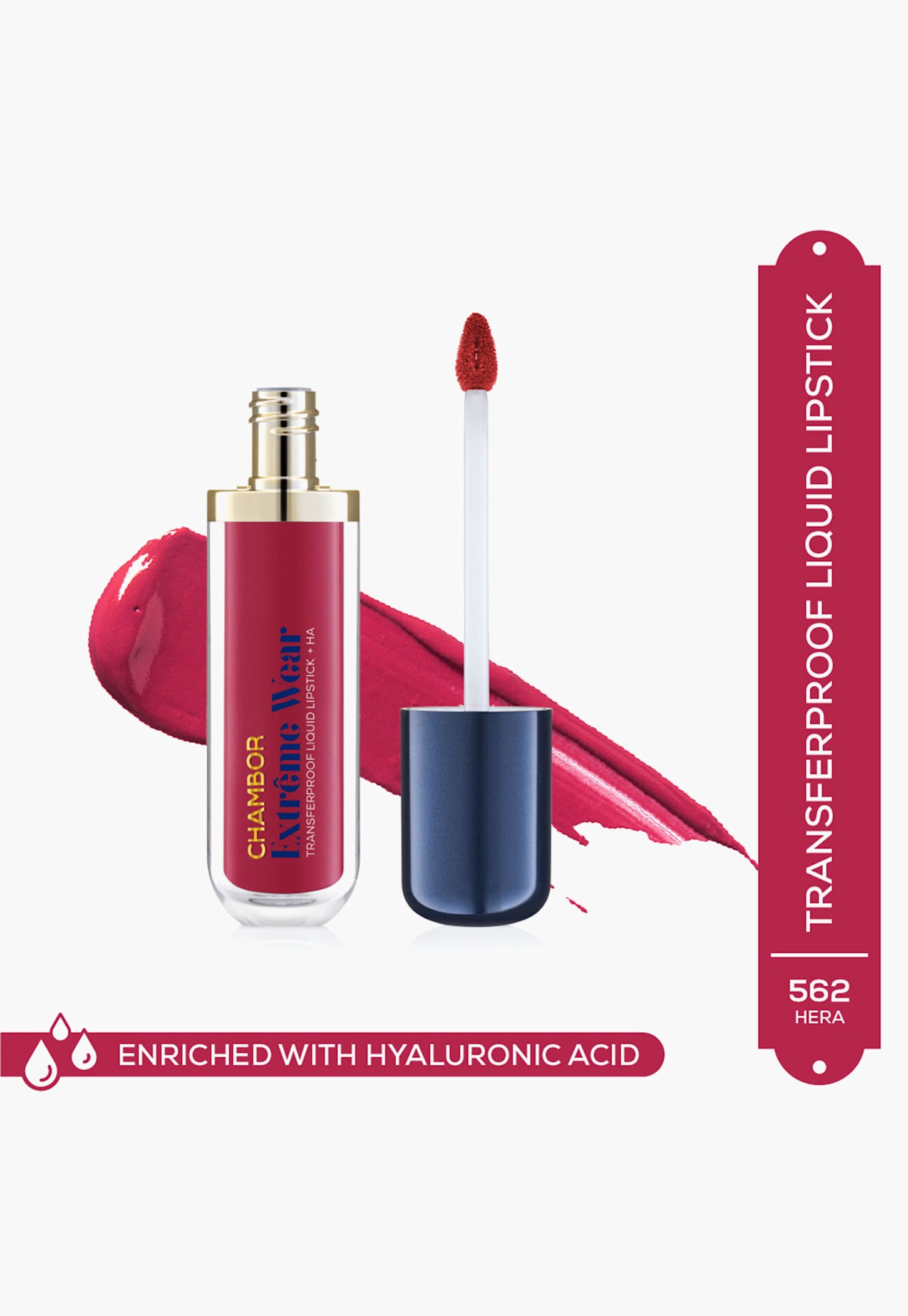 CHAMBOR Extreme Wear Transferproof Liquid Lipstick - 562 Hera - 6ml-picture-26