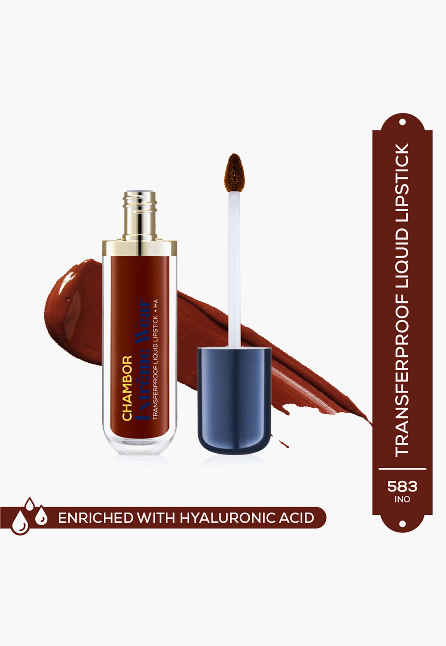 CHAMBOR Extreme Wear Transferproof Liquid Lipstick - 583 Ino - 6ml-picture-39