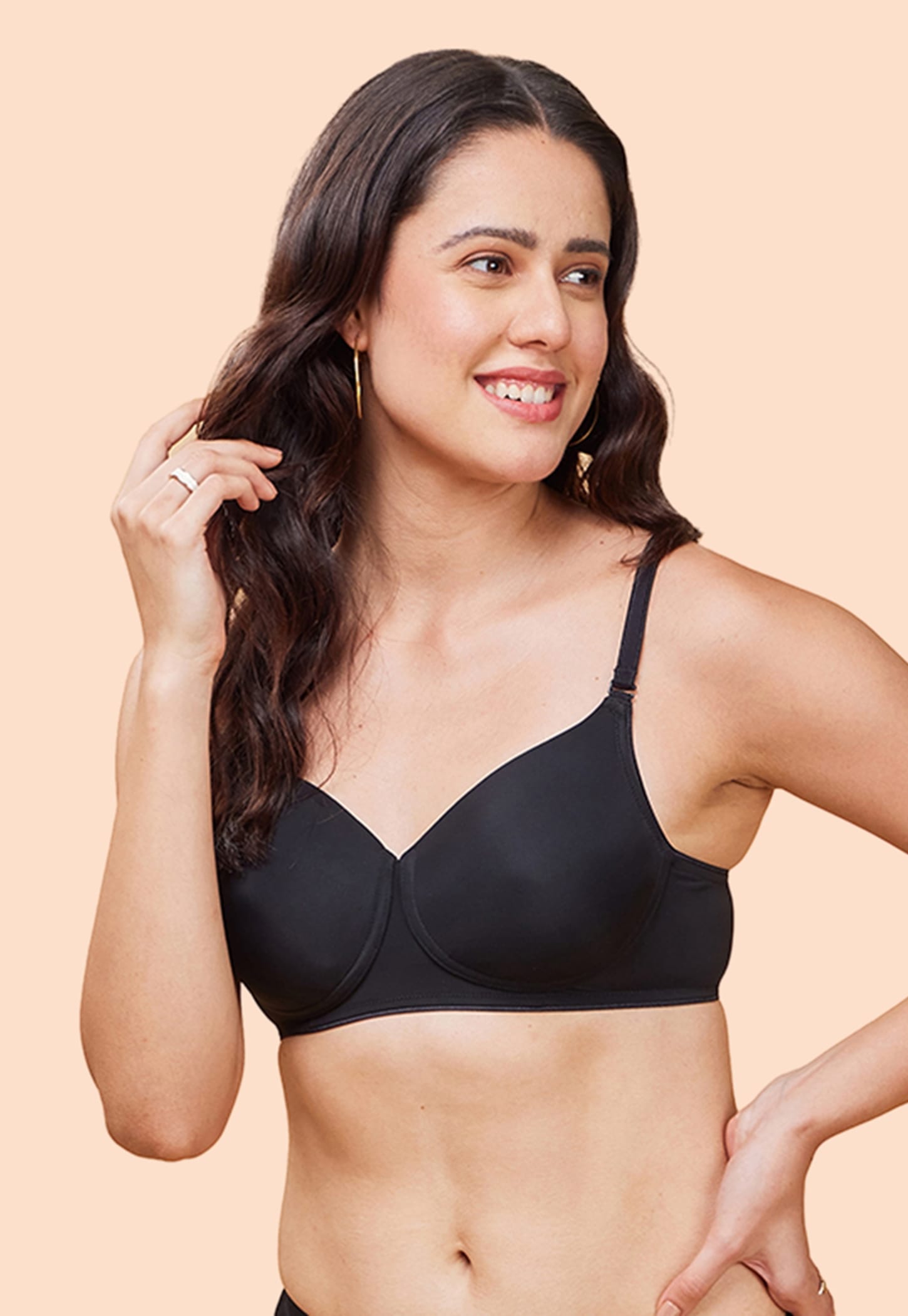 ENAMOR Solid Padded Non-Wired T-shirt Bra-picture-44