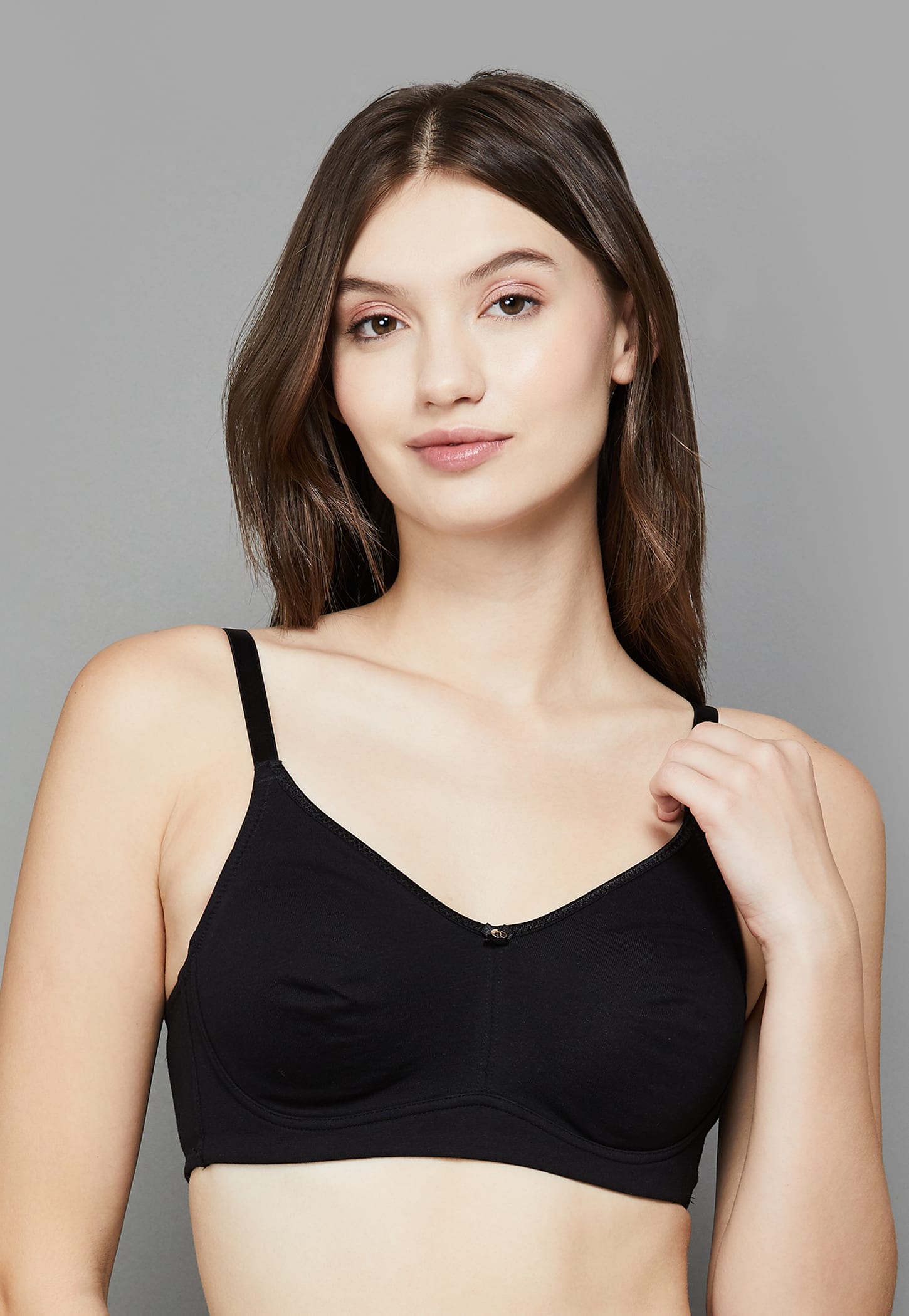AMANTE Solid Non-Padded Non-Wired Balconette Bra-picture-26