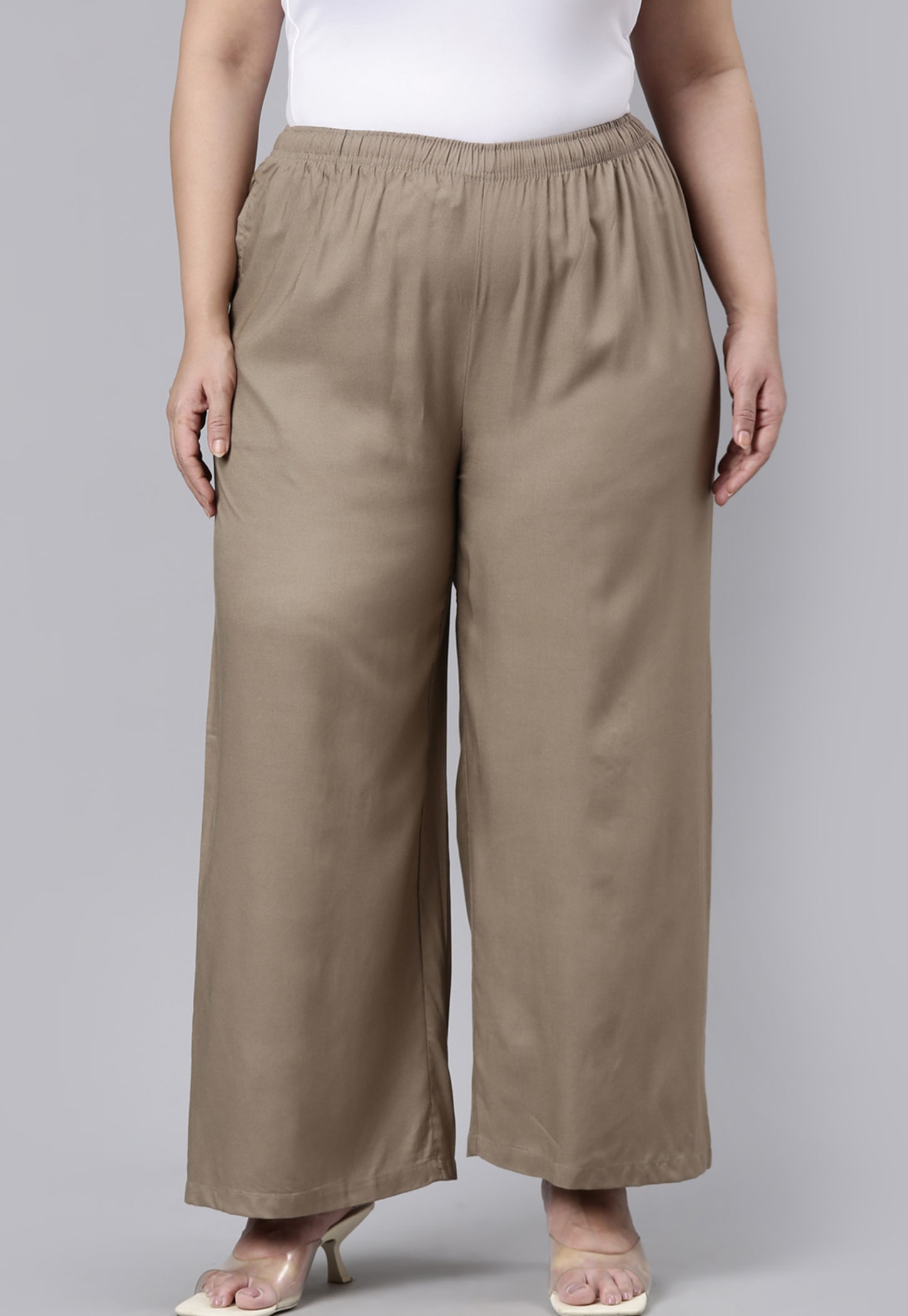 GO COLORS Women Solid Palazzos-picture-51