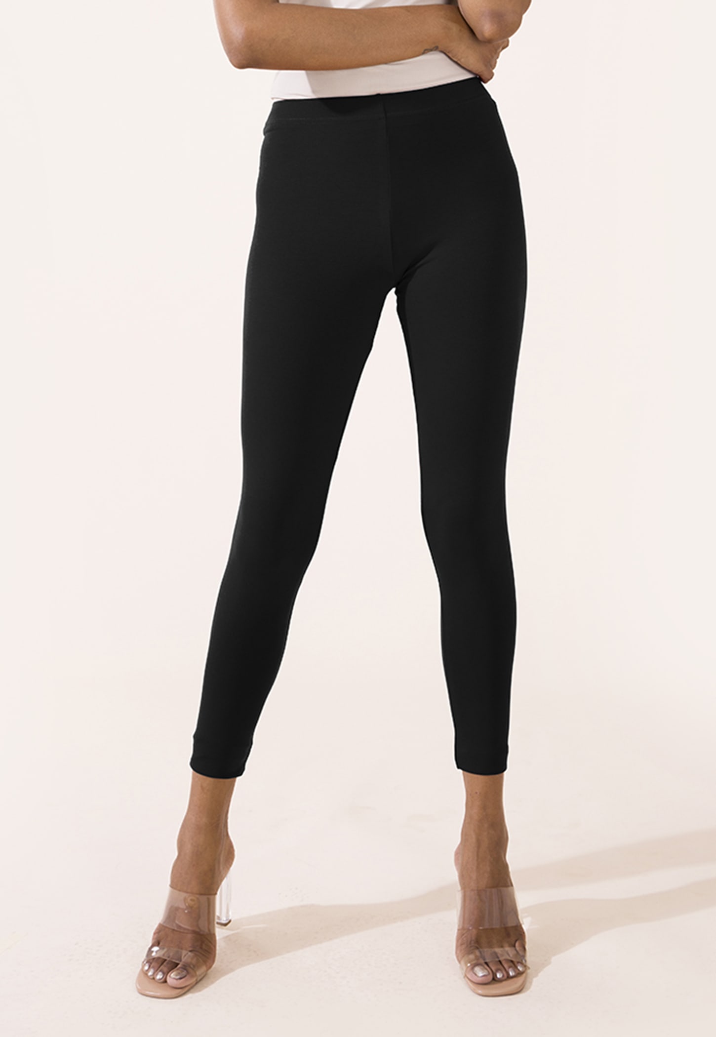 GO COLORS Women Solid Leggings-picture-36