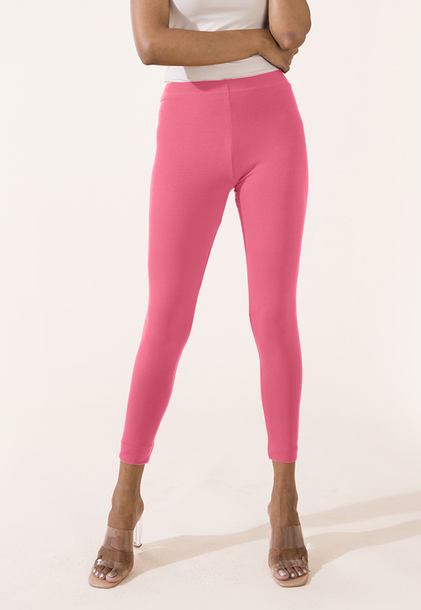 GO COLORS Women Solid Leggings-picture-35
